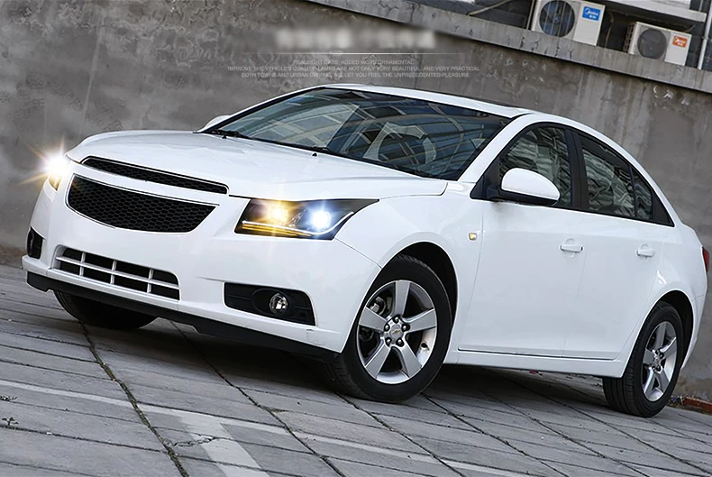 Ownsun Eagle Eyes светодиодный DRL Bi-xenon проектор линзы фары для Chevrolet Cruze 2009