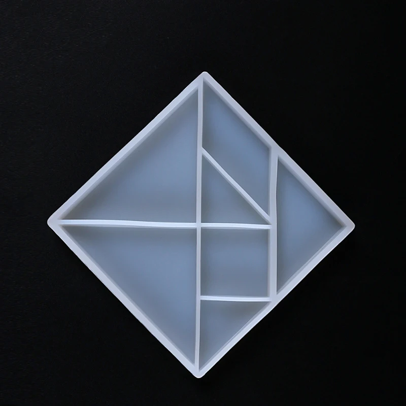 1 шт. УФ-полимерные ювелирные изделия, жидкие силиконовые формы, геометрические формы для мозаики, полимерные формы для поделок, декоративные формы для изготовления