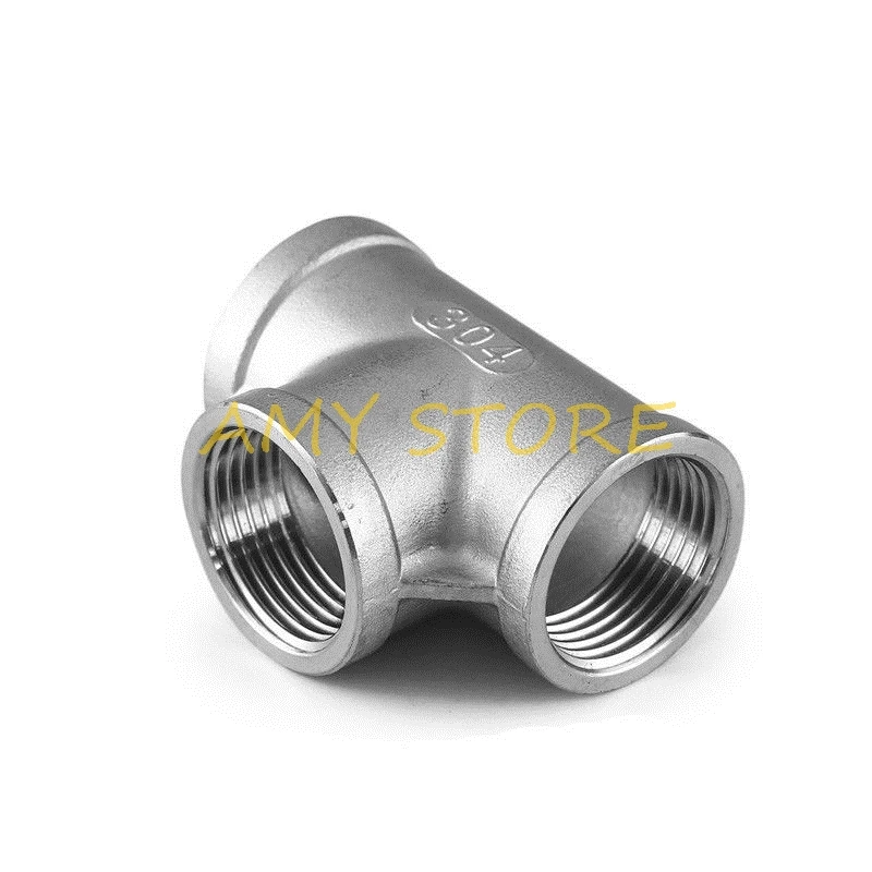 Pipes & Hoses BSP Female Tee Thread 3 Way 304 Stainless Steel Tee Pipe Fitting Connector Adaptor 2pcs SS304 1/8 1/4 3/8 1/2 3/4 Tubes Thread Specification : 1/8 Pipes & Hoses BSP Female Tee Thread 3 Way 304 Stainless Steel Tee Pipe Fitting Connector Adaptor 2pcs SS304 1/8 1/4 3/8 1/2 3/4 Tubes Thread Specification : 1/8