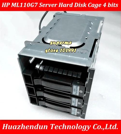 Best Offers DEBROGLIE Original H-P ML110G7 Server SATA SAS HDD Hard Drive Cage Adapter Tray 4 BITs Backplane with 4PCS 637214-001 SSD tray Best Offers DEBROGLIE Original H-P ML110G7 Server SATA SAS HDD Hard Drive Cage Adapter Tray 4 BITs Backplane with 4PCS 637214-001 SSD tray