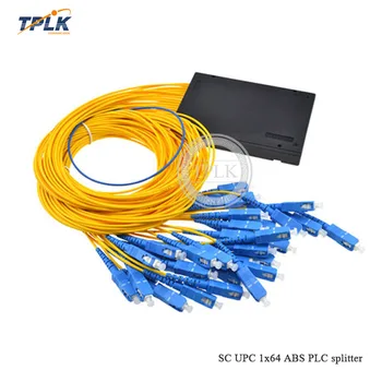 

Cheapest price SC UPC ABS 1x64 PLC optical splitter FBT Optical Couple high quality SM 1m 2.0mm ABS SC UPC 1X64 PLC splitter
