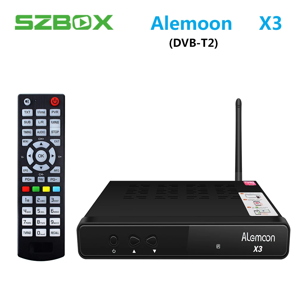 

ALEMOON X3 DVB-T2 Smart Digital Terrestrial Receiver casting H.265 Decoder Satellite TV Receiver 2.4G WIFI OTA smart tv box X3