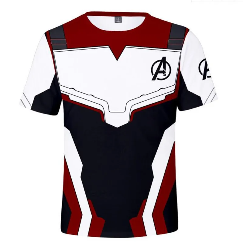 

The Avengers 4 T-shirt Superhero Endgame Cosplay Costume Mesh Cloth Sport Mens T Shirts Tops Tee Endgame Quantum Realm