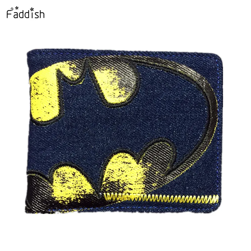  Faddish Brand Marvel DC Anime Wallets  New Designer Batman Superman Wallet Young Boy Girls  Purse Small Money Bag 