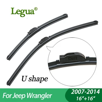

Legua Wiper blades for Jeep Wrangler (2007-2014),16"+16",car wiper,Boneless, Windscreen Windshield Wipers, Car accessory