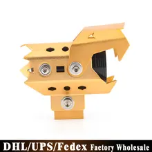 100 шт./лот, черный, U8, 125 Вт, светодиодный, для вождения мотоцикла, противотуманный, точечный, головной светильник, лампа