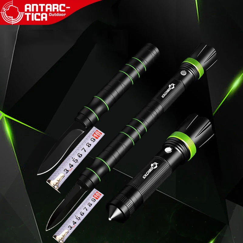 

ANTARCTICA Outdoor Sports Portable Multifunction LED Flashlight Torch Hiking Camping Light With Protection Function Multi Tools