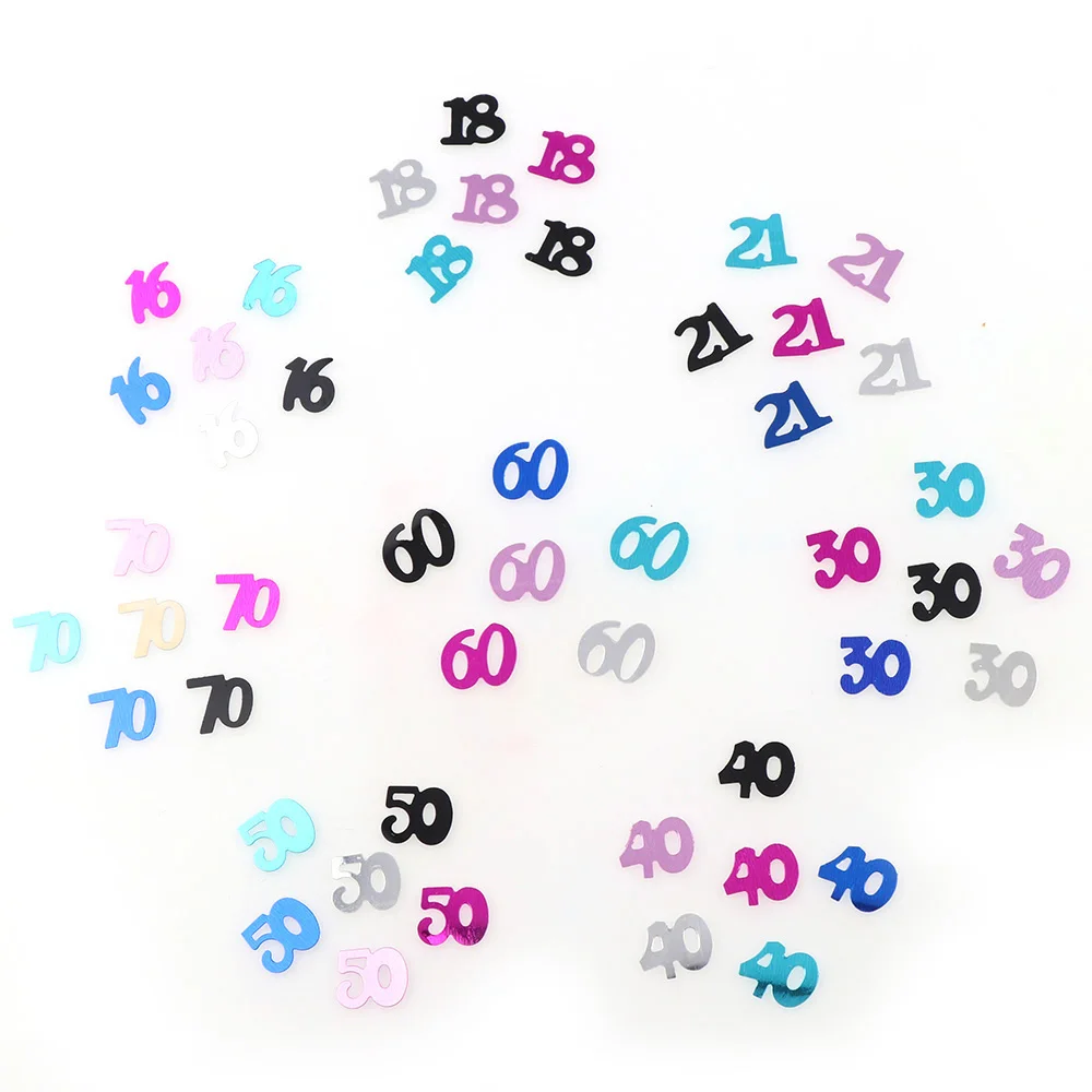 Цифровые цифры MenNumber для леди 15 г 16 дюймов 18 Дюймов 30 60 лет рассыпчатые настольные