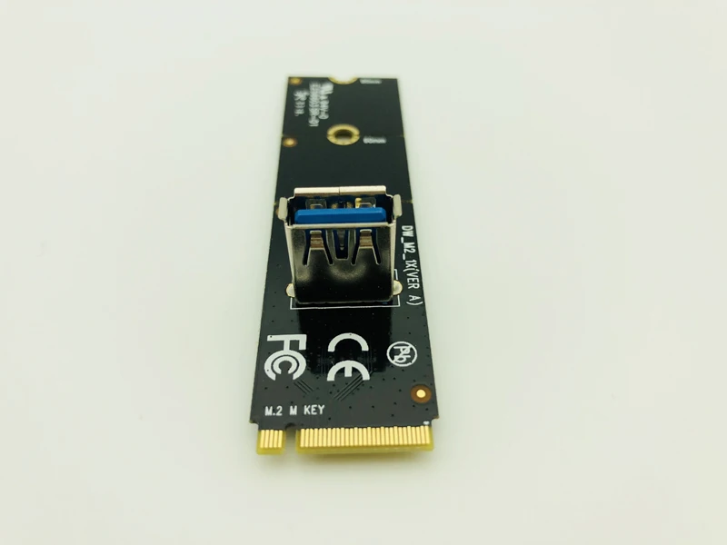 NGFF M.2 to PCI-E X16 Slot Transfer Card Mining Pcie Riser Card VGA Extension Cable