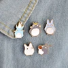 Lowered Brooches Jewelry Clothing Badge TOTORO Anime Enamel-Pins Neighbor Japan And Corsage 5pcs/Set 32809140422