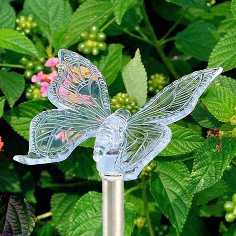 

New Hot Solar Power LED Light Butterfly Dragonfly Bird Outdoor Garden Lawn Pathway Landscape Lamp