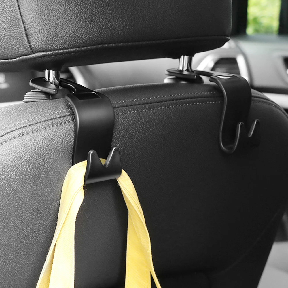 Ganchos traseros para asiento de coche colgador de 4 Uds. Ganchos traseros para asiento de coche colgador de 4 Uds.