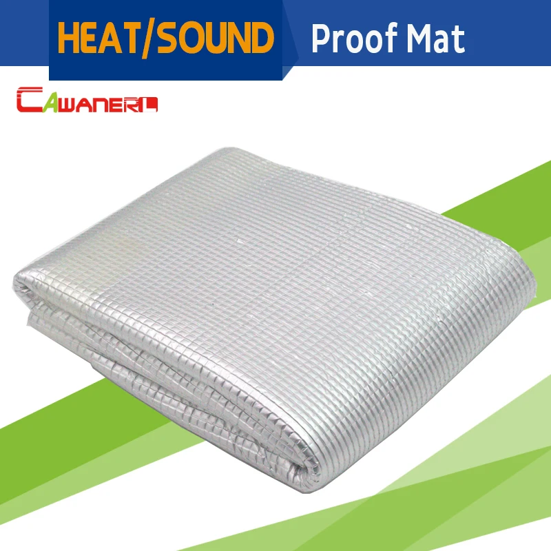 

Cawanerl 48" X 40" Car Heat Shield Sound Insulation Proof Mat Deadening Deadener Anti Noise For Firewall Door Hood Ceiling Trunk