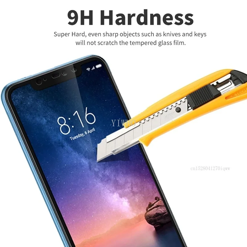Закаленное стекло для Xiaomi Redmi Note 6 Pro 6a Защита экрана Xiomi Xaomi Redme Note6 6Pro красная