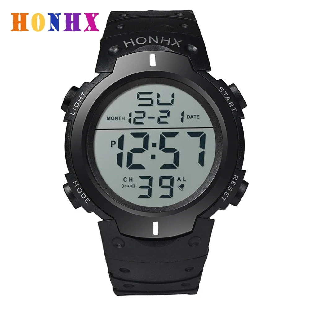 HONHX новые Брендовые мужские светодиодные цифровые армейские часы спортивные часы модные наручные часы водонепроницаемые мужские часы
