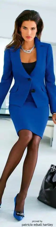 royal blue interview dress