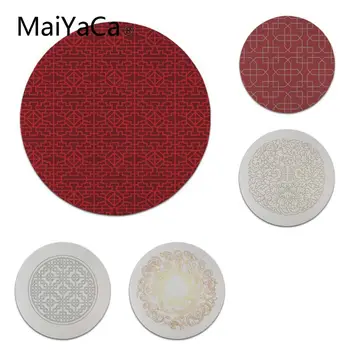 

MaiYaCa Custom Skin Chinese Pattern Round Mouse pad PC Computer mat Size for 20x20cm 22x22cm Professional Gaming Mouse Pad