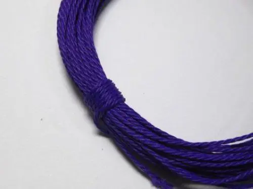 

50 Meters Dark Purple Waxed Polyester Twisted Cord String Thread Line 1mm