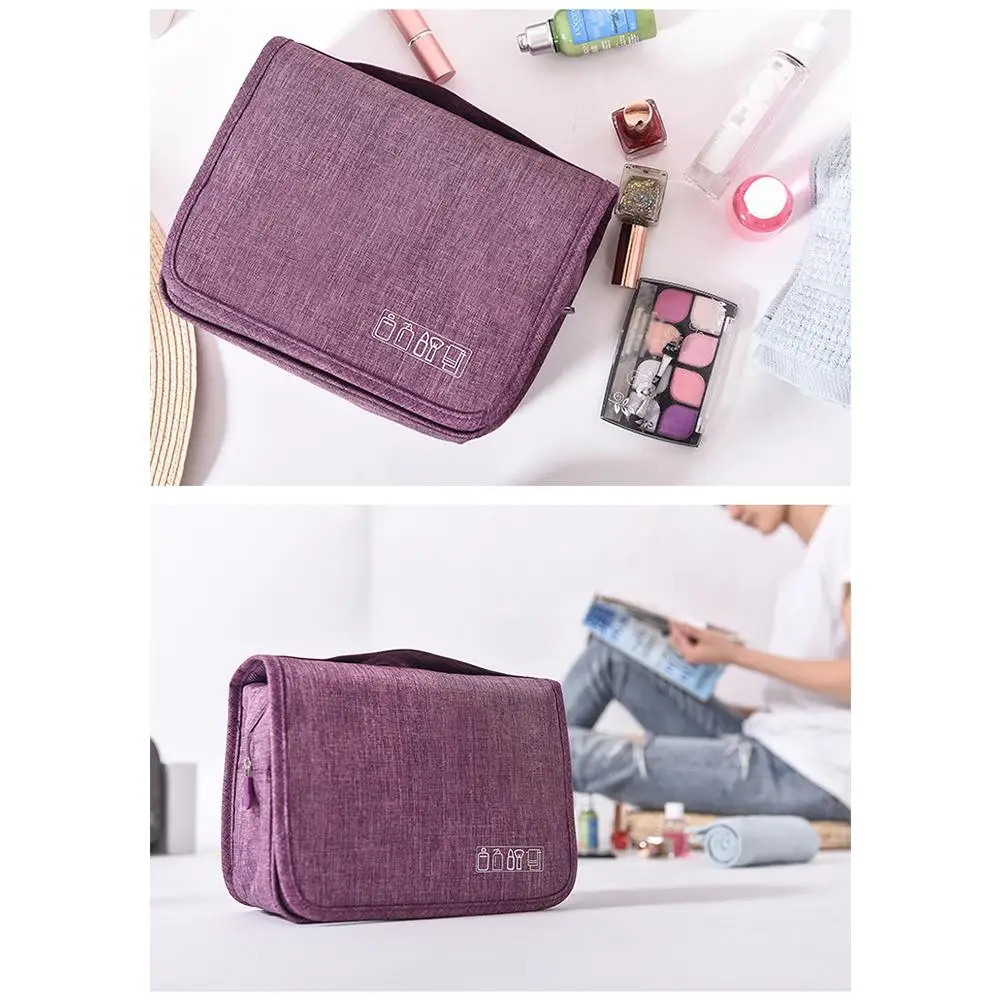 DSstyles Travel Storage Bags Cosmetics Bag Container Foldable Organizer Waterproof Makeup Bag with Hook