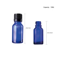 Пробирки для пробирки стеклянной бутылки для жидкого реагента эфирного масла пипетки для перезаправляемой бутылки пустые 15/30 мл жидкости