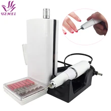 New Arrival 30000RPM Portable Electric Nail Drill Machine Rechargeable Cordless Manicure Pedicure Set Nail Polishing machine 2015new 25000rpm portable electric nail drill machine rechargeable cordless manicure pedicure nail drill for nail equipment