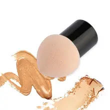 1 шт. в форме капли воды, губка для макияжа, косметическая Косметическая пуховка, пудра, пуховка, гладкая Женская Губка для макияжа