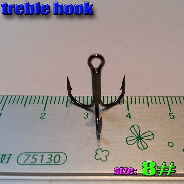 2018NEW fishing treble hooks size:8# barbed hook fishing quantily