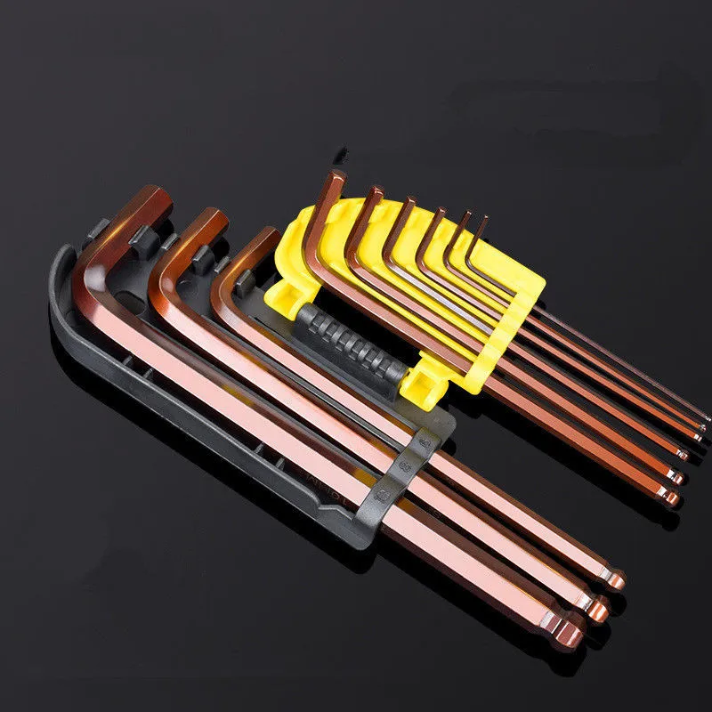 9pcs Bicycle Allen Wrench MTB Road Bike Hexagon Bolt Screw Bike Repair