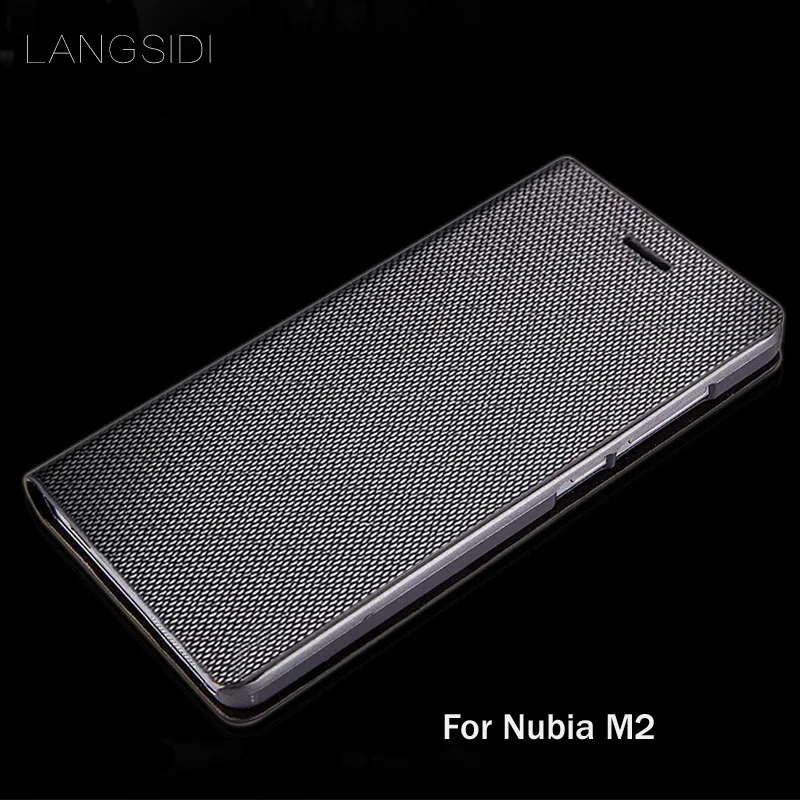 Wangcangli Merek Asli Kulit Phone Case Pola Berlian Clamshell Handphone Shell untuk Nubia M2 Semua Buatan Tangan