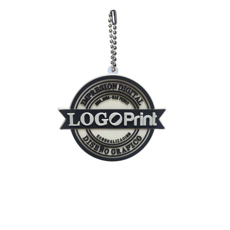Индивидуальный заказ ПВХ мяч цепи брелки ваш собственный дизайн бизнес логотип пользовательский дизайн металлический шар цепь для оптовой продажи