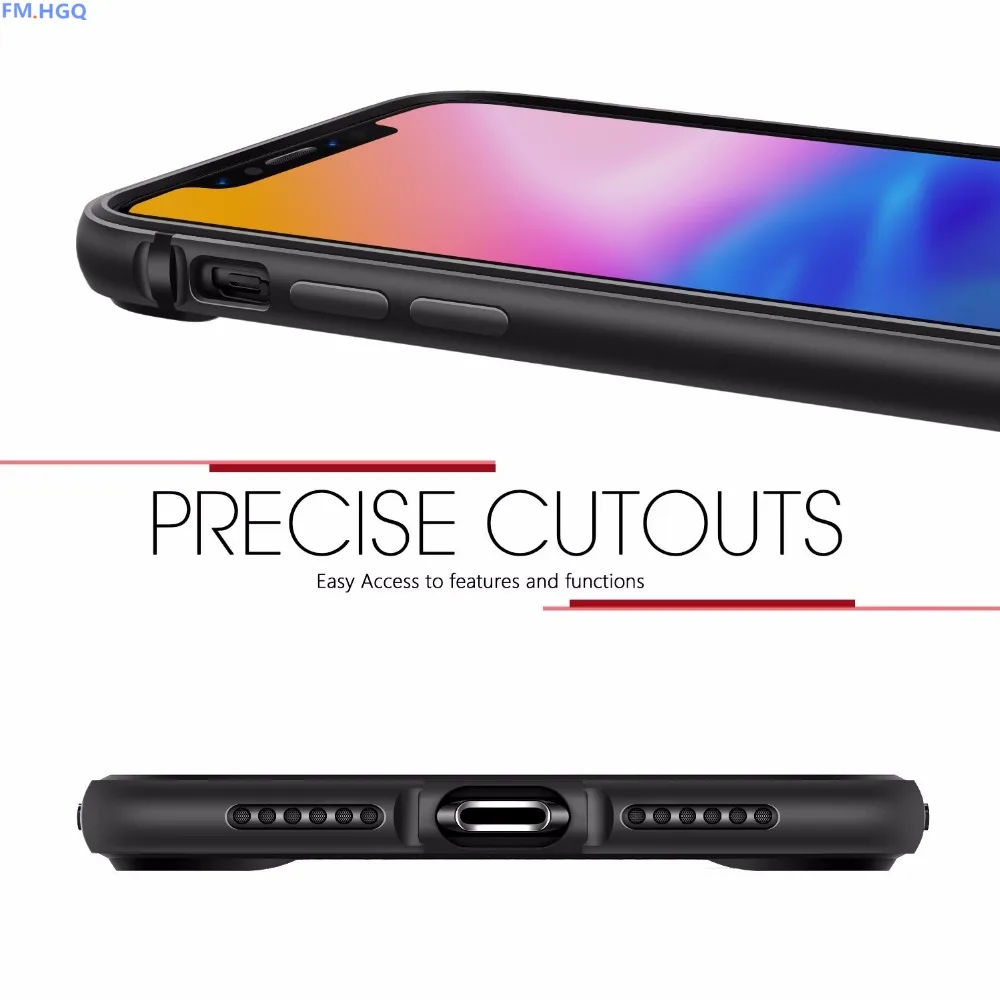 Роскошный телефон чехол для iPhone х чехол бампер Алюминий ТПУ задней падение границы Рамки чехол для iPhone X Coque принципиально черный