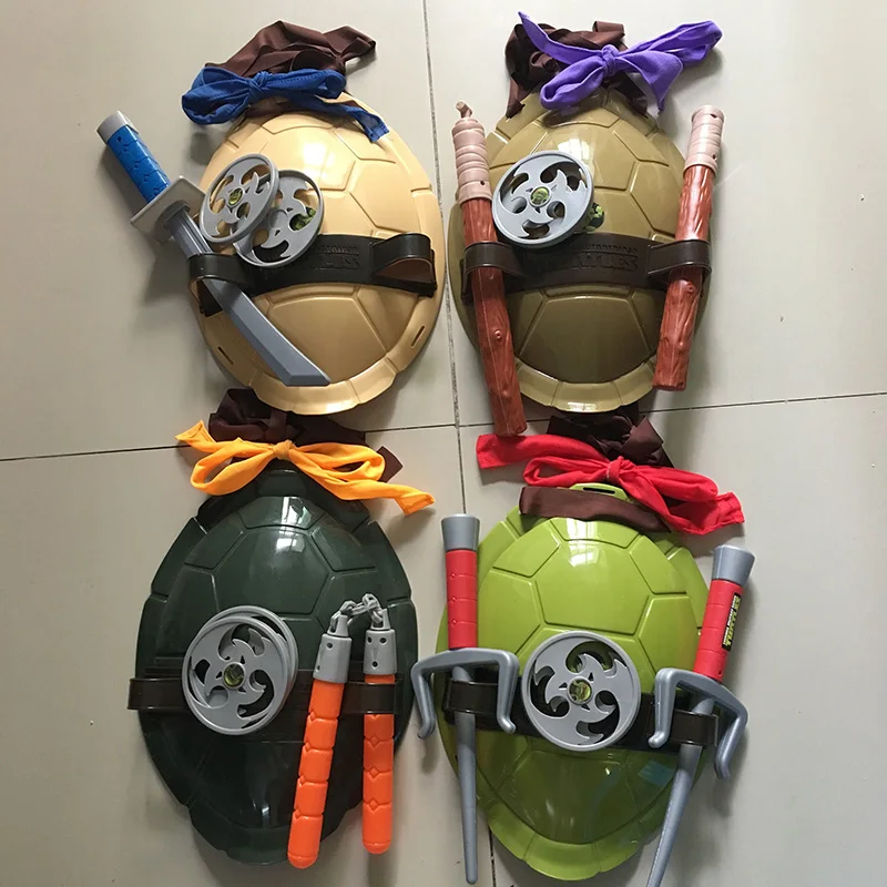 

Turtles Armor Toy Weapons Turtle Raphael Michelangelo Leonardo Figure Party Cosplay Mask Shell Weapon Props Kids