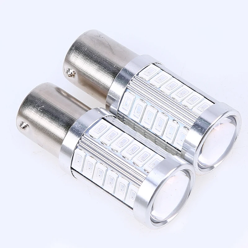 POSSBAY 6000K T20/T25/9005/9006/1156/1157/H4/H7/H10/H11 противотуманных фар 33SMD 5730 лампы для передних фар красный/синий 12V авто светодиодный Сигнальные лампы