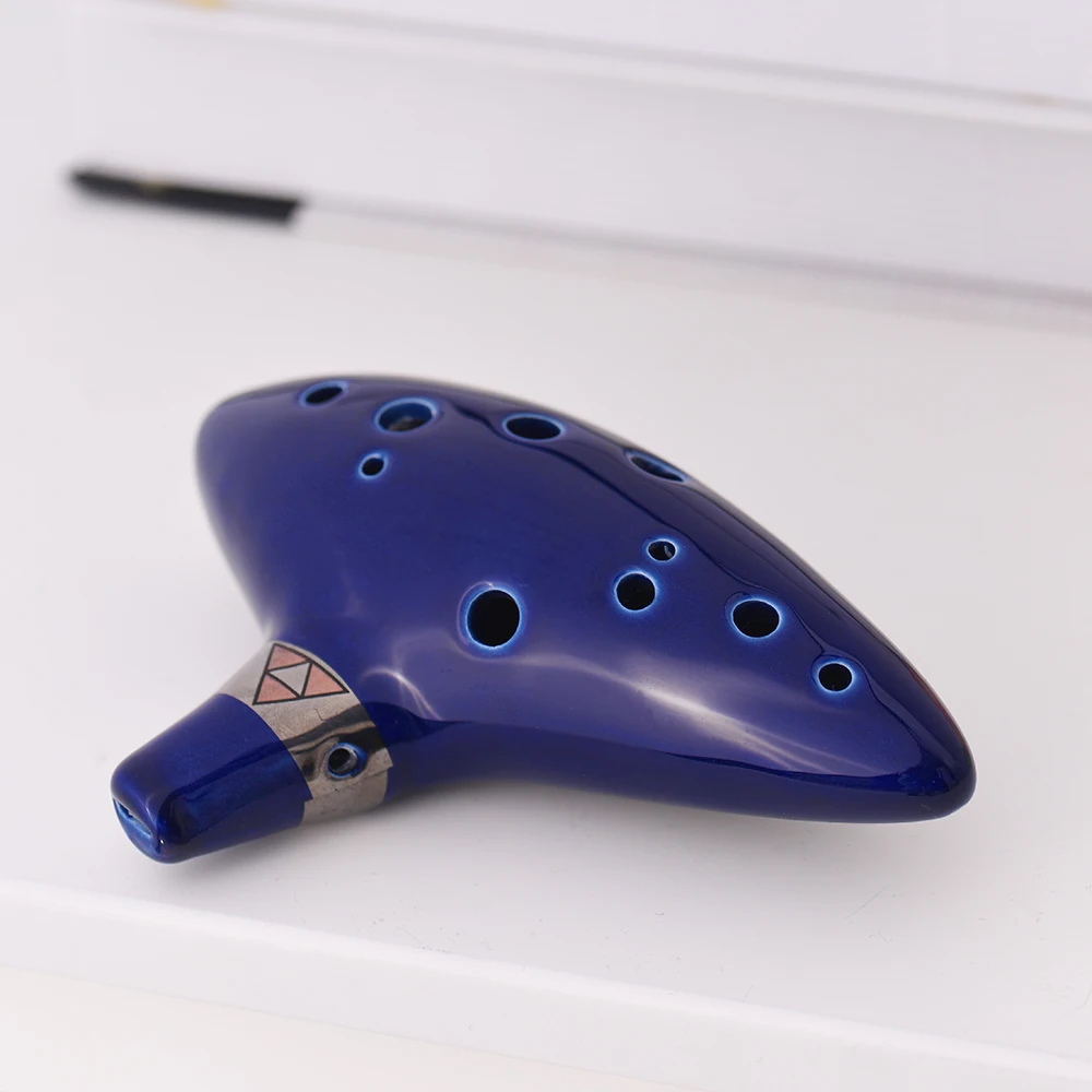 Hoge Kwaliteit 12 отверстий Ocarina Keramische Alto C сосуд Fluit Wind Legende Van Muziekinstrument Met Gig Bag | Спорт и