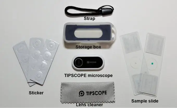 Tipscope 400X мобильный телефон микроскоп увеличительное стекло светодиодные инструменты увеличение Stick-and-cick оптический зум Лупа