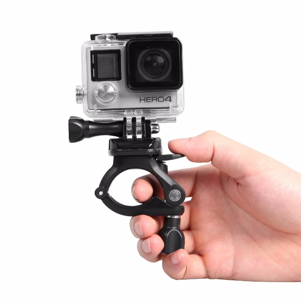 360 degrees Aluminum Bicycle Mount Holder Rotatable Bike Bicycle Handlebar Mount Holder Adapter Clip For GoproXiaoyiSJCAM  (6)