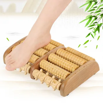 

Dual Wooden Foot Massager Roller Relieves Plantar Fasciitis Heel Arch Pain Stress Relief Health99