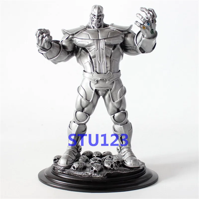 

13.78''The Avengers: Infinity War Megamind Thanos Infinity Gauntlet scene version Imitation iron Resin Model Toy Boxed 35cm N888