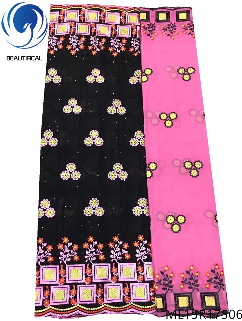 

BEAUTIFICAL African 7 yards/lot Cotton Fabric Latest Design African Dry Lace Fabric 2019 ML19R175