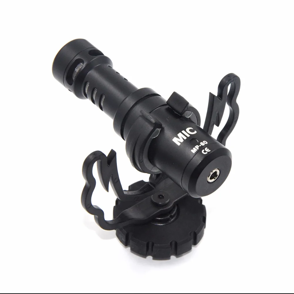 Видеокамера компактный микрофон на камеру с Rycote Lyre Shock Mount для Canon Nikon Lumix sony DJI Osmo DSLR camera Microfone