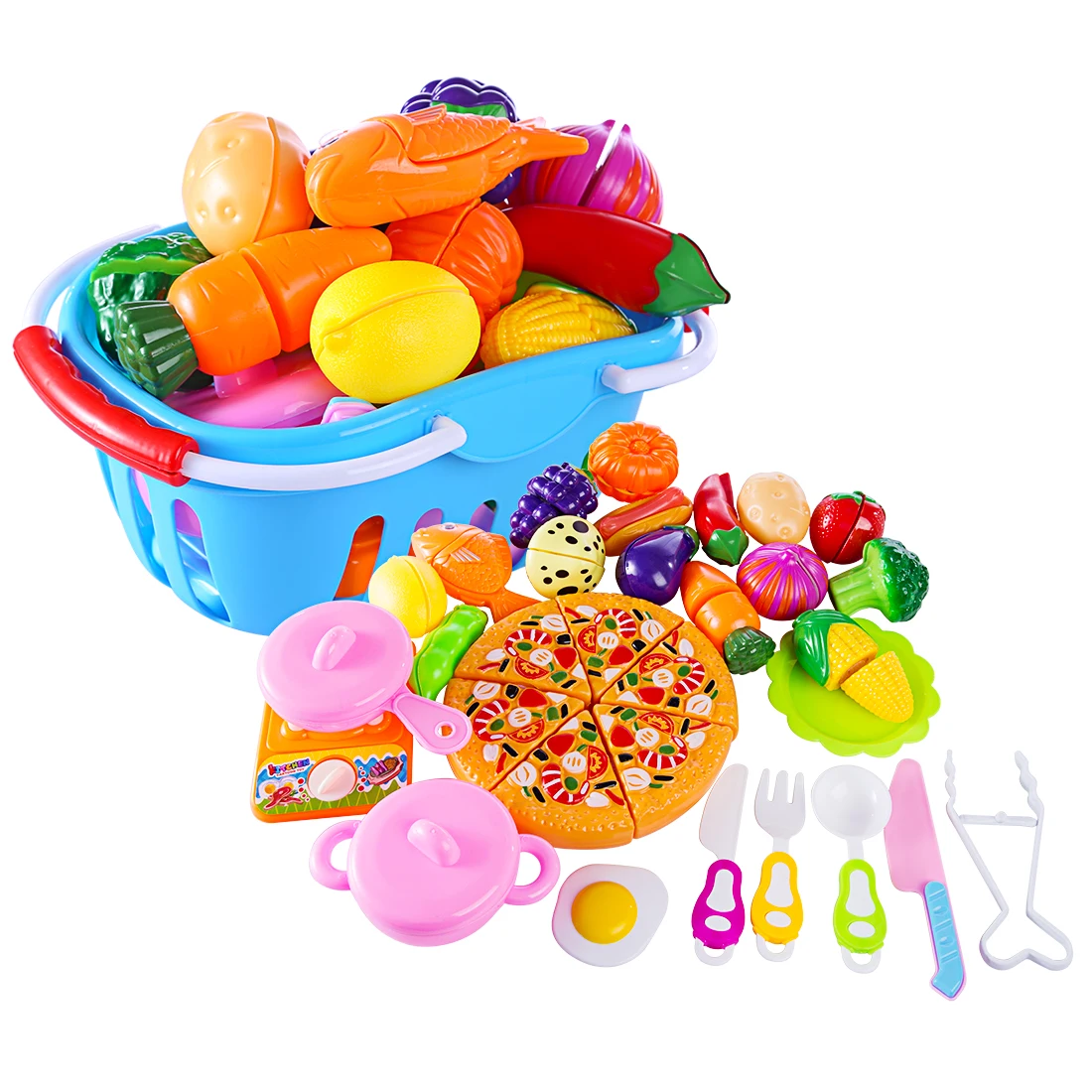 32 шт. забавные детские ролевые игры игрушка Emulational овощи, фрукты для резки кухонная посуда набор для детей
