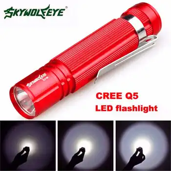 

Super Bright torch flashlight t6 1200lm Mini Flashlight Torch Light 14500/AA Lamp LED powerful flashlight waterproof #4A31