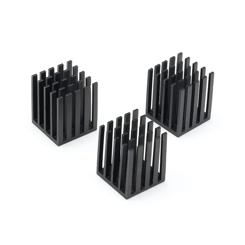 5pcs 191924mm Black Anodize Extruded Aluminum Radiators Aluminium Heatsink  (1)