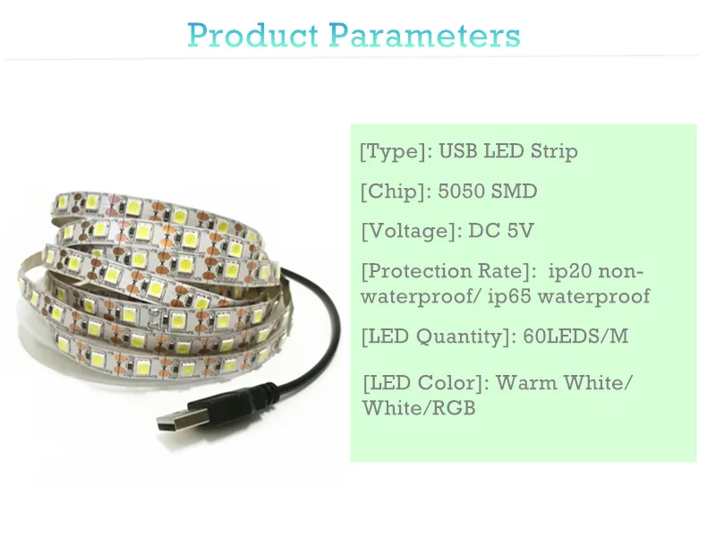 5050 RGB Светодиодные ленты USB Powered 5 В + rf Беспроводной пульт дистанционного управления 60leds/м шкаф ТВ Декор огни клей Клейкие ленты не