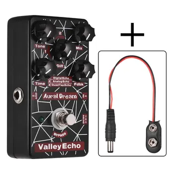 

Valley Echo Guitar Effect Pedal 3 Echo Modes Aluminum Alloy Shell True Bypass