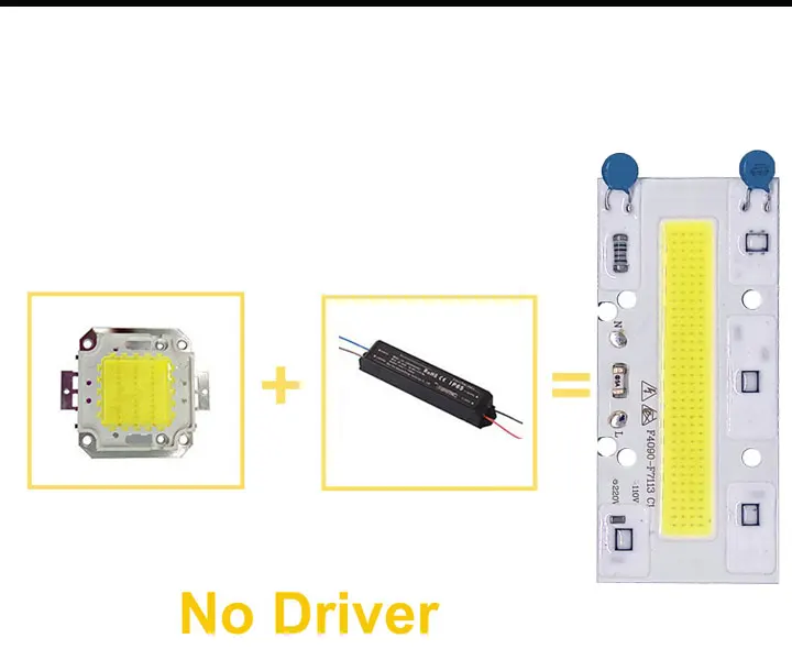 5 шт. Смарт IC светодиодный COB Чип IP65 30 Вт 50 Вт 70 Вт 100 Вт 150 Вт AC 220 В 110 В встроенный прямоугольный луч DIY для прожектор светильник Точечный светильник