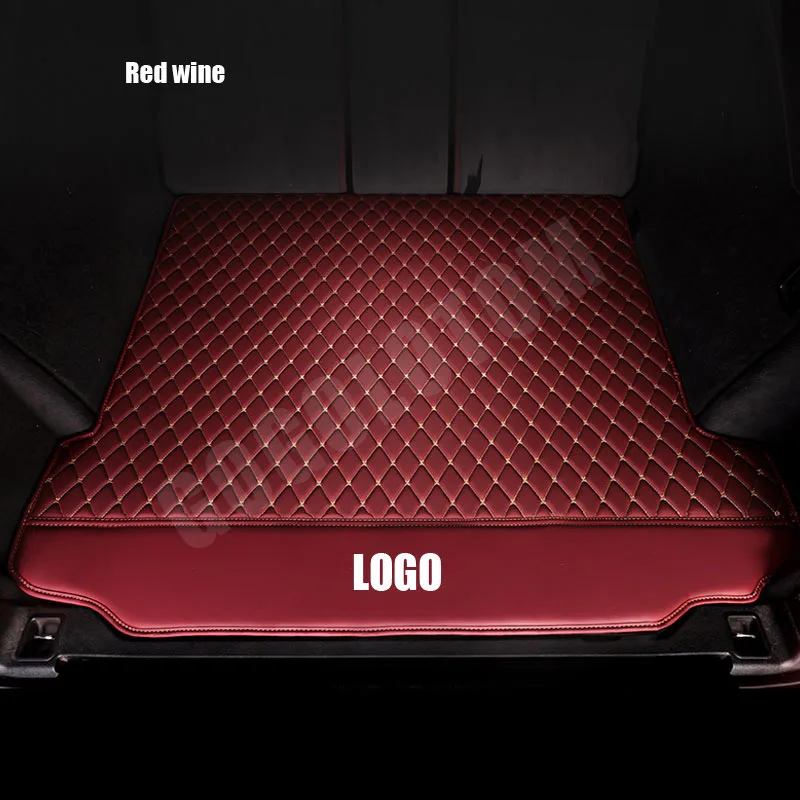 Wind red trunk Пользовательские кожаные автомобильные коврики для смарт всех моделей 451 Fortwo Forfour 3D автомобиль-Стайлинг четыре сезона автомобиль логотип Стайлинг ковер - Название цвета: Wind red trunk