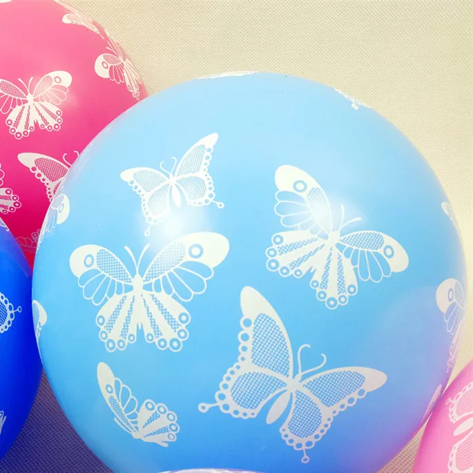 100P 50P 25P Красочные воздушные шары 12 дюймов рождественские латексные шары бабочка точка globos Baby Shower День Рождения Декор поставки - Цвет: blue