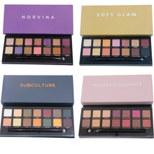 

14 Colors Pressed Glitter Eyeshadow Palette Matte Diamond Eye Shadow Makeup Platte Shimmer Smokey Cosmetics