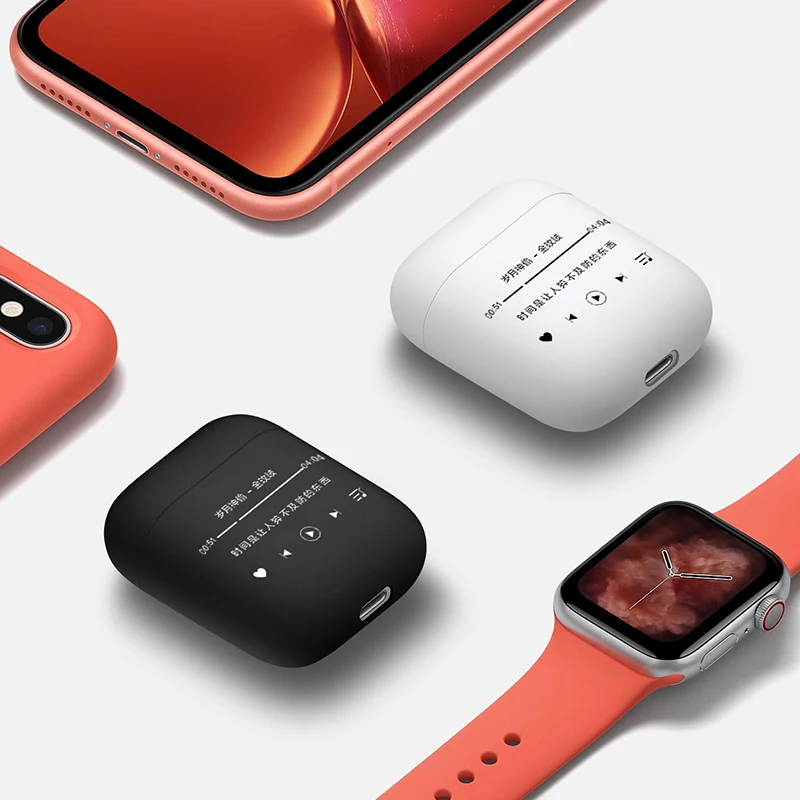 Silicone earphone sleeve For Airpods/i9S/i10/i10s/i10 max/i11/i12/i13 Tws Anti-fall protector Airpods case 1:1 Anti-slip sleeve